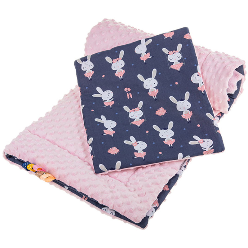 Zestaw minky do w贸zka 100x75 cm Tancerka / Bocioland Zestaw minky do w贸zka 100x75 cm Tancerka / Bocioland