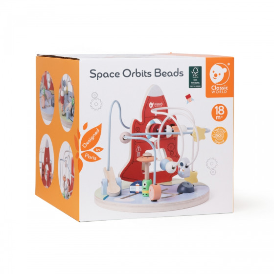 Edukacyjny labirynt Space Orbits Beads / Classic world