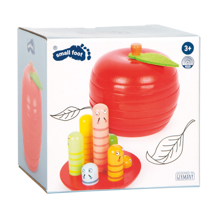 Sorter - Gra logiczna jabłuszko z robaczkami / Small Foot Design