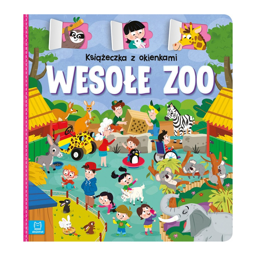 Książeczka z okienkami wesołe zoo / Aksjomat