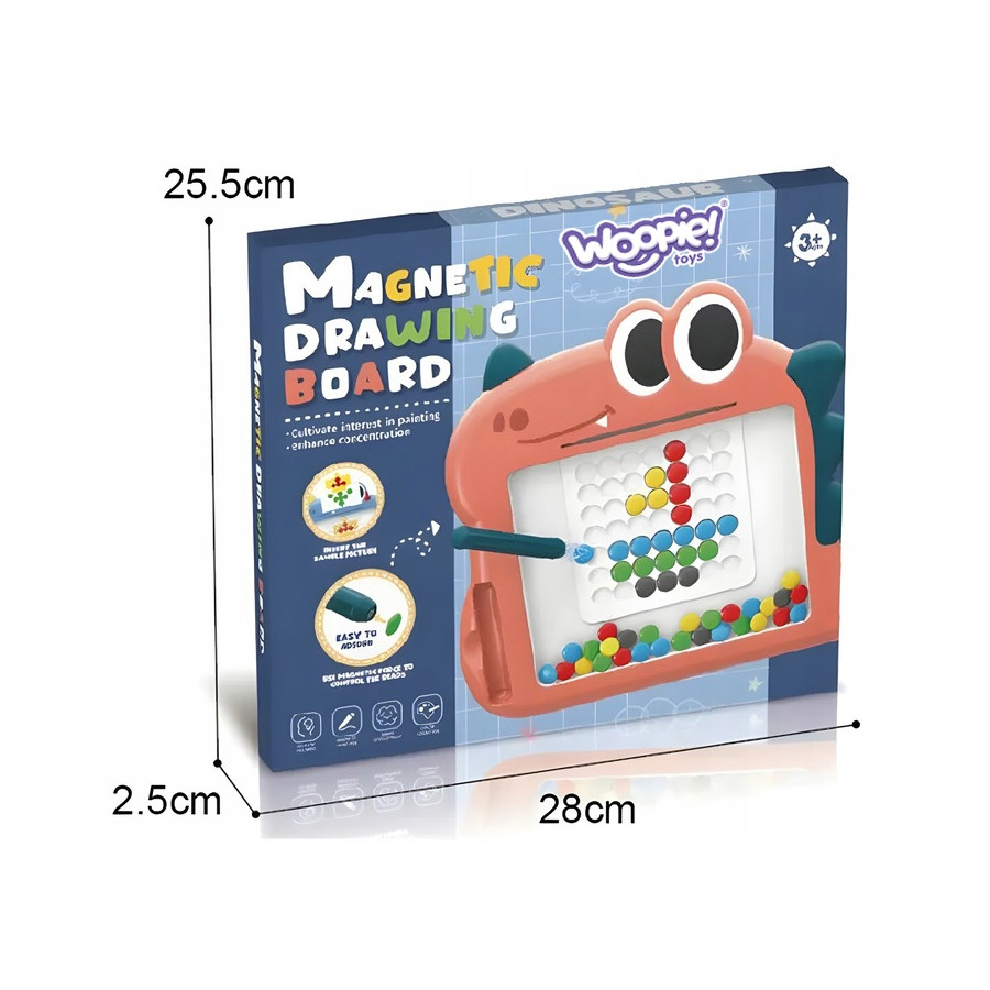 Tablica magnetyczna Montessori MagPad Dinozaur / Woopie