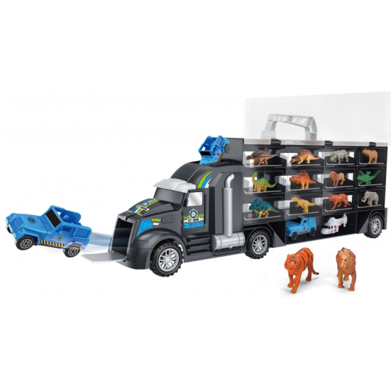 Transporter wyrzutnia z dinozaurami i zwierzętami / Woopie