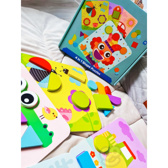 Układanka Montessori 4w1 / Tooky toy