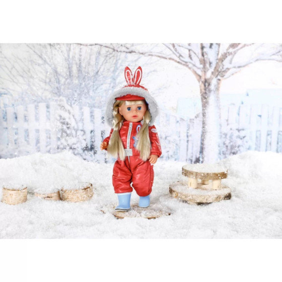 Zimowe ubranko z kapturem + buciki dla lalki 36 cm / Zapf creation