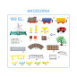 Kolejka elektryczna z torem dla autek 192 el. / Woopie Kolejka elektryczna z torem dla autek 192 el. / Woopie