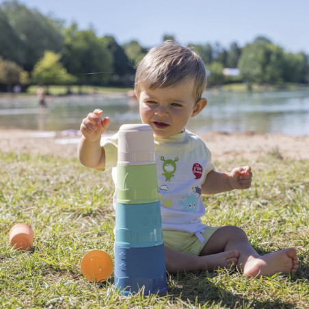 Zestaw sorter, łódka i piramidka Bioplastik / Smoby