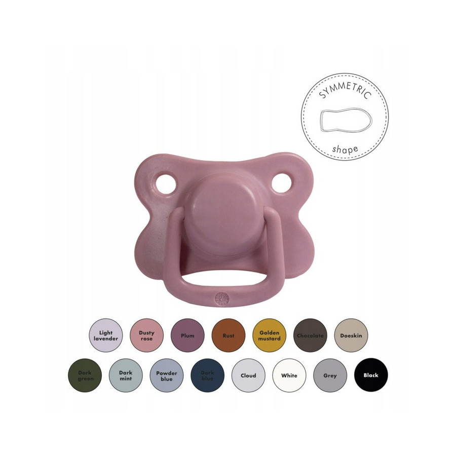 Smoczek uspokajający silikonowy 2pak 6m+ Dusty Rose / Filibabba