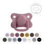 Smoczek uspokajający silikonowy 2pak 6m+ Dusty Rose / Filibabba