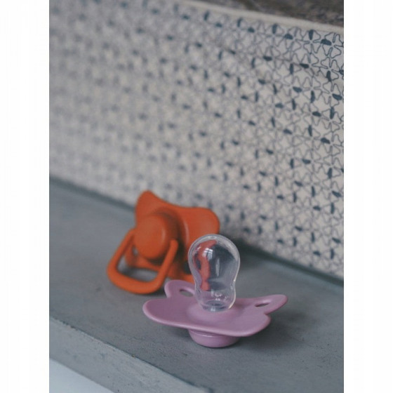 Smoczek uspokajający silikonowy 2pak 6m+ Dusty Rose / Filibabba