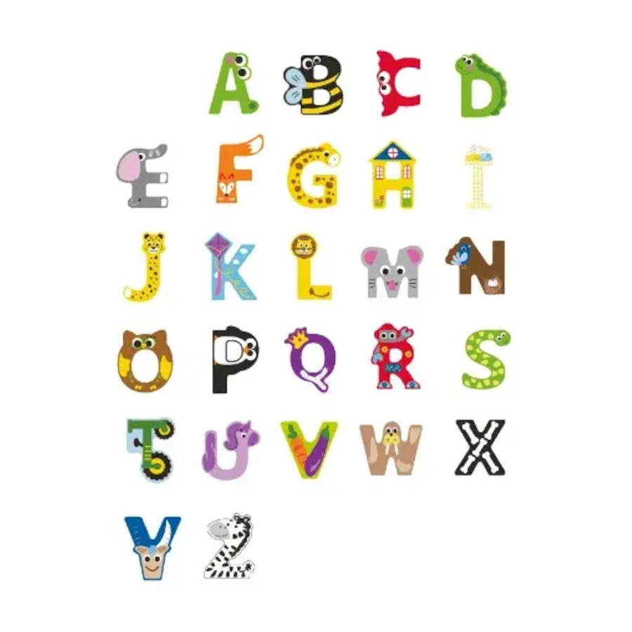 Zestaw literek alfabet 26 el. / Classic world