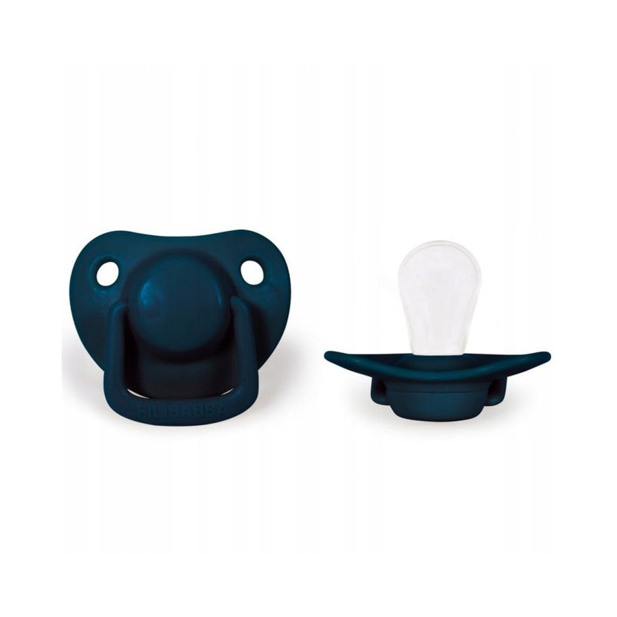 Smoczek uspokajający silikonowy 2pak 0m+ Dark Blue / Filibabba Smoczek uspokajający silikonowy 2pak 0m+ Dark Blue / Filibabba