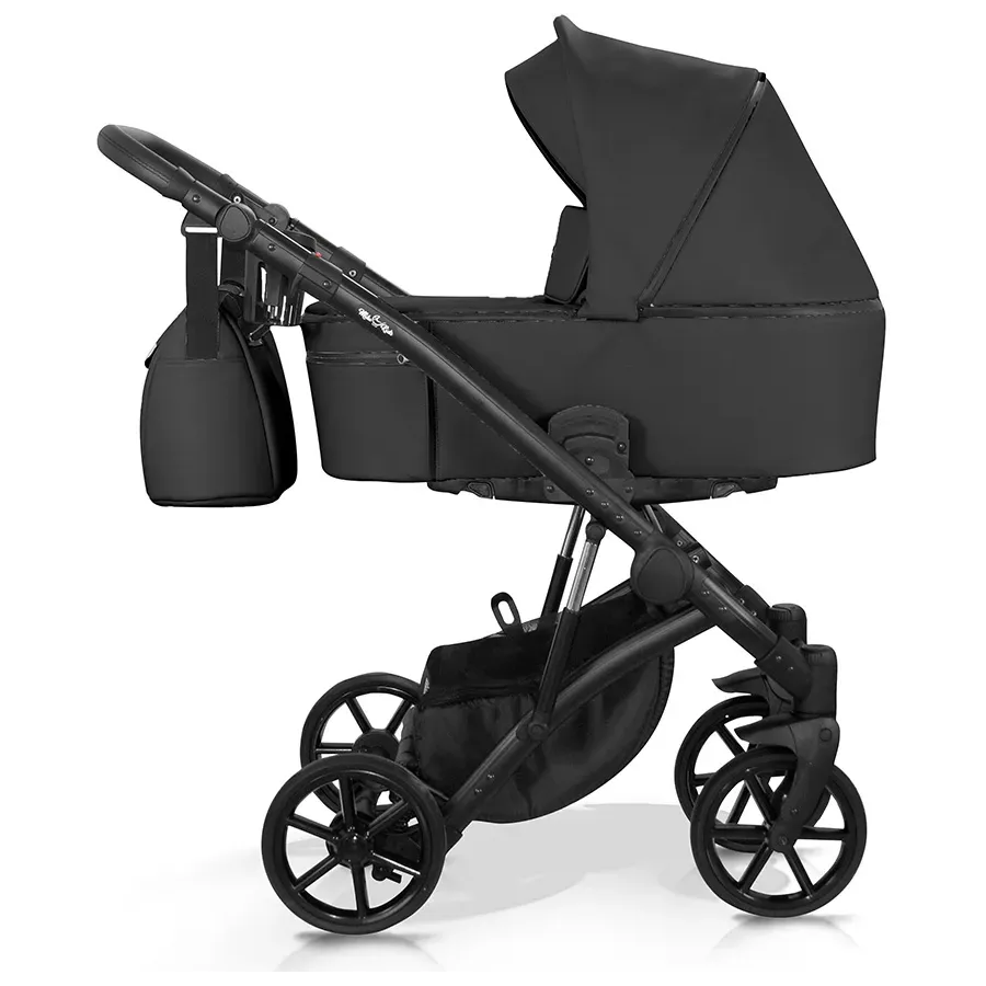 Wózek dziecięcy 2w1 Atteso Sono-eko Czarny / Milu Kids Wózek dziecięcy 2w1 Atteso Sono-eko Czarny / Milu Kids