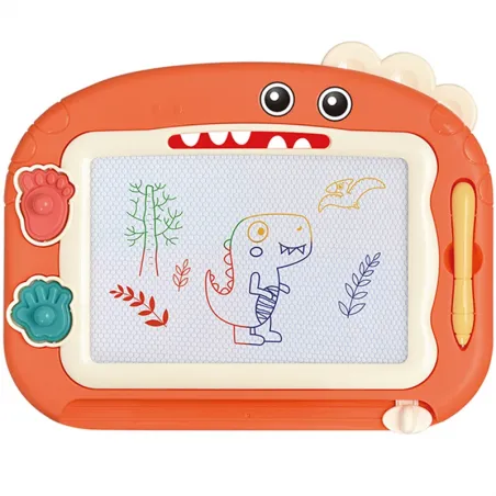 Tablica magnetyczna + Znikopis i 2 stempelki Dinozaur / Woopie