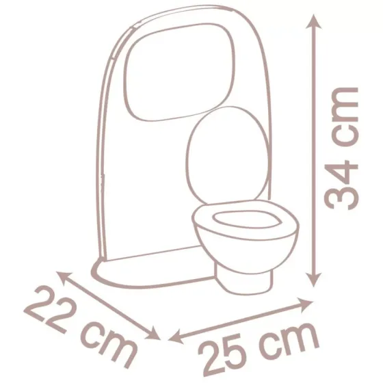Dwustronna toaleta dla lalki z akcesoriami / Smoby
