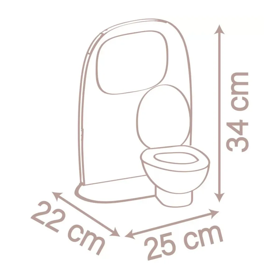 Dwustronna toaleta dla lalki z akcesoriami / Smoby