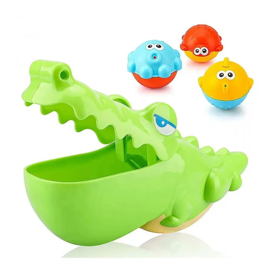 Krokodylek i 3 rybki do kąpieli / Woopie
