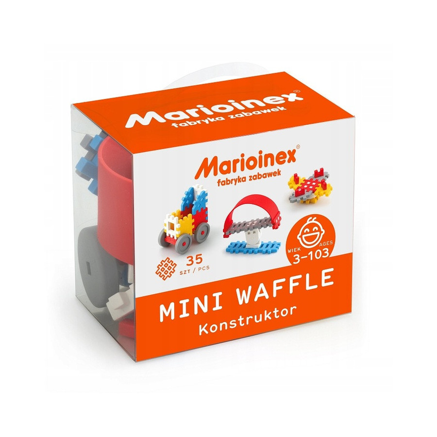 Klocki Mini waffle konstruktor (chłopiec) 35 el. / Marioinex
