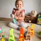 Kolorowe kręgle 6 szt. + piłka / Tooky toy Kolorowe kręgle 6 szt. + piłka / Tooky toy