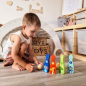 Kolorowe kręgle 6 szt. + piłka / Tooky toy Kolorowe kręgle 6 szt. + piłka / Tooky toy