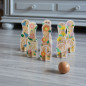 Gra kręgle kwiaty 6 szt. + piłka / Classic world Gra kręgle kwiaty 6 szt. + piłka / Classic world