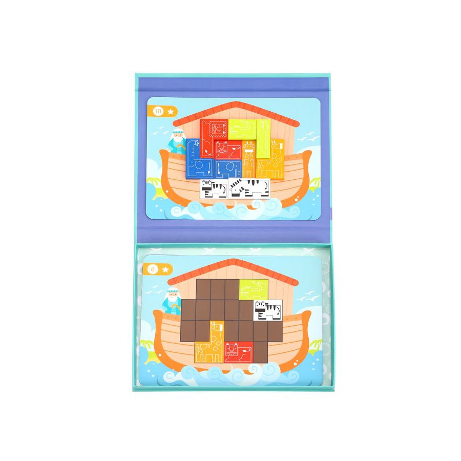 Układanka magnetyczna montessori Tetris Arka Noego 26 el. / Tooky toy