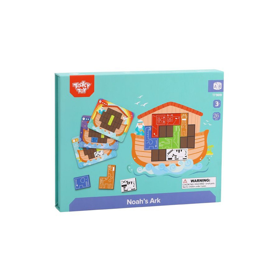 Układanka magnetyczna montessori Tetris Arka Noego 26 el. / Tooky toy