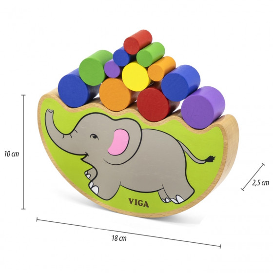 Układanka balansujący słoń / Viga
