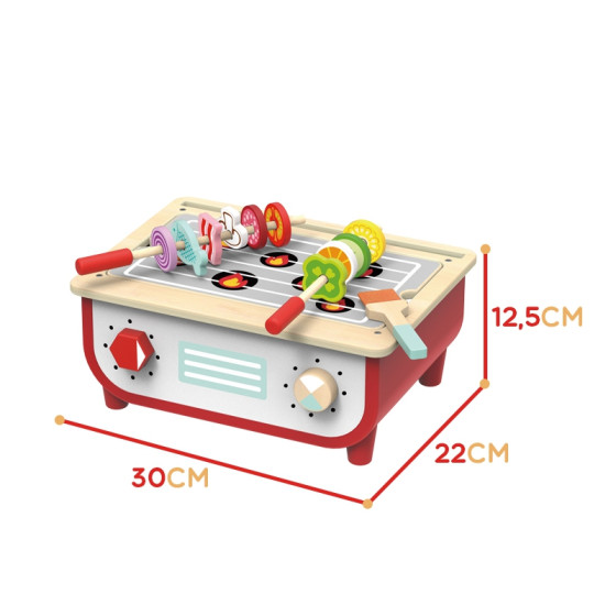 Kuchnia z grillem + akcesoria kuchenne / Tooky toy