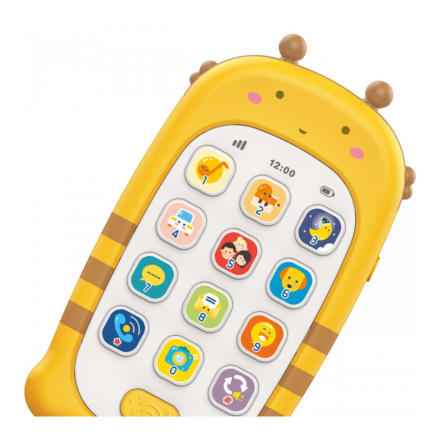 Telefonik interaktywny z dźwiękami Żółty / Woopie