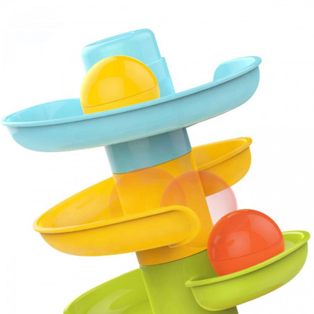 Tor kulkowy spirala + 3 kulki / Woopie