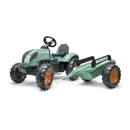 Traktor na pedały z przyczepką Lander zielony / Falk