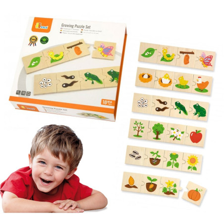 Układanka dopasuj puzzle 24 el. / Viga