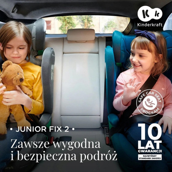 Fotelik samochodowy Junior Fix 2 15-36 kg Grey / Kinderkraft