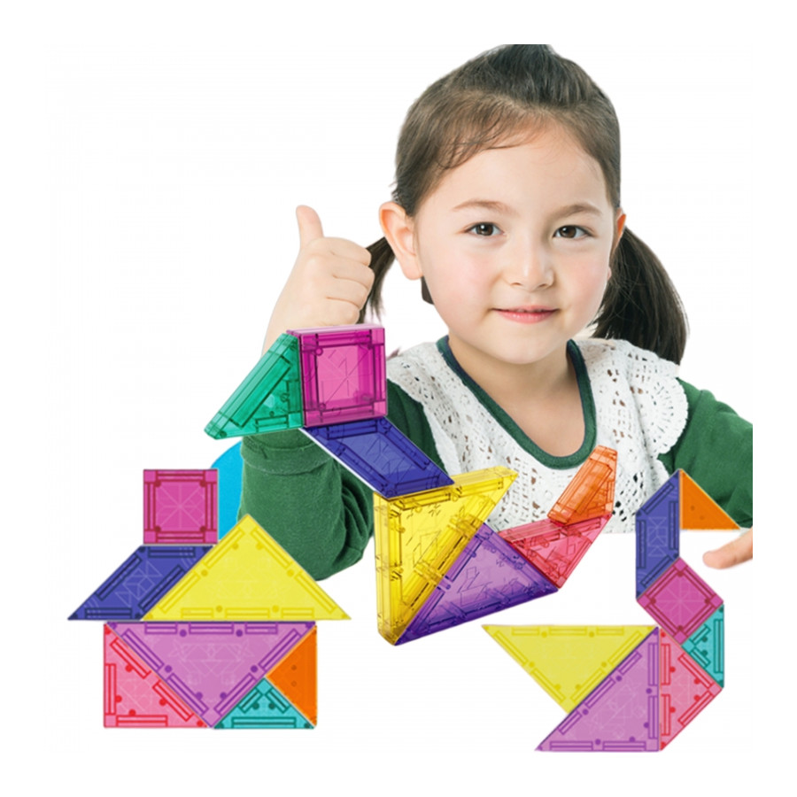 Klocki magnetyczne 3D tangram / Woopie