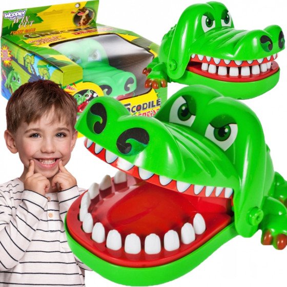 Gra zr臋czno艣ciowa gryz膮cy krokodylek u dentysty / Woopie