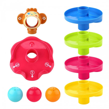 Tor kulkowy Spirala + 3 kulki / Woopie
