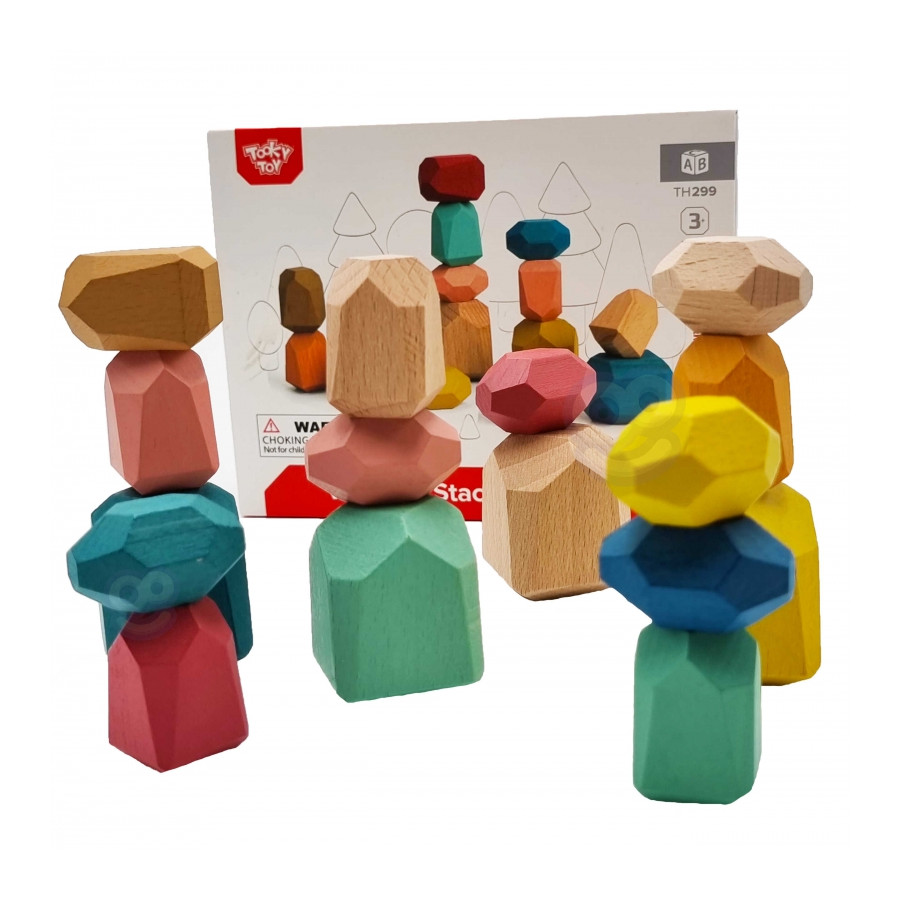 Klocki balansujące Montessori 16 el. / Tooky toy
