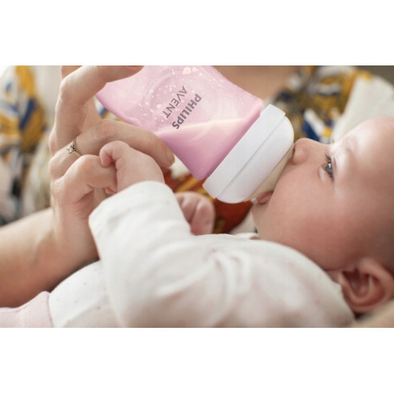 Butelka dla niemowląt responsywna Natural różowa 260 ml / Philips Avent