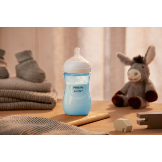 Butelka dla niemowląt responsywna Natural niebieska 260 ml / Philips Avent