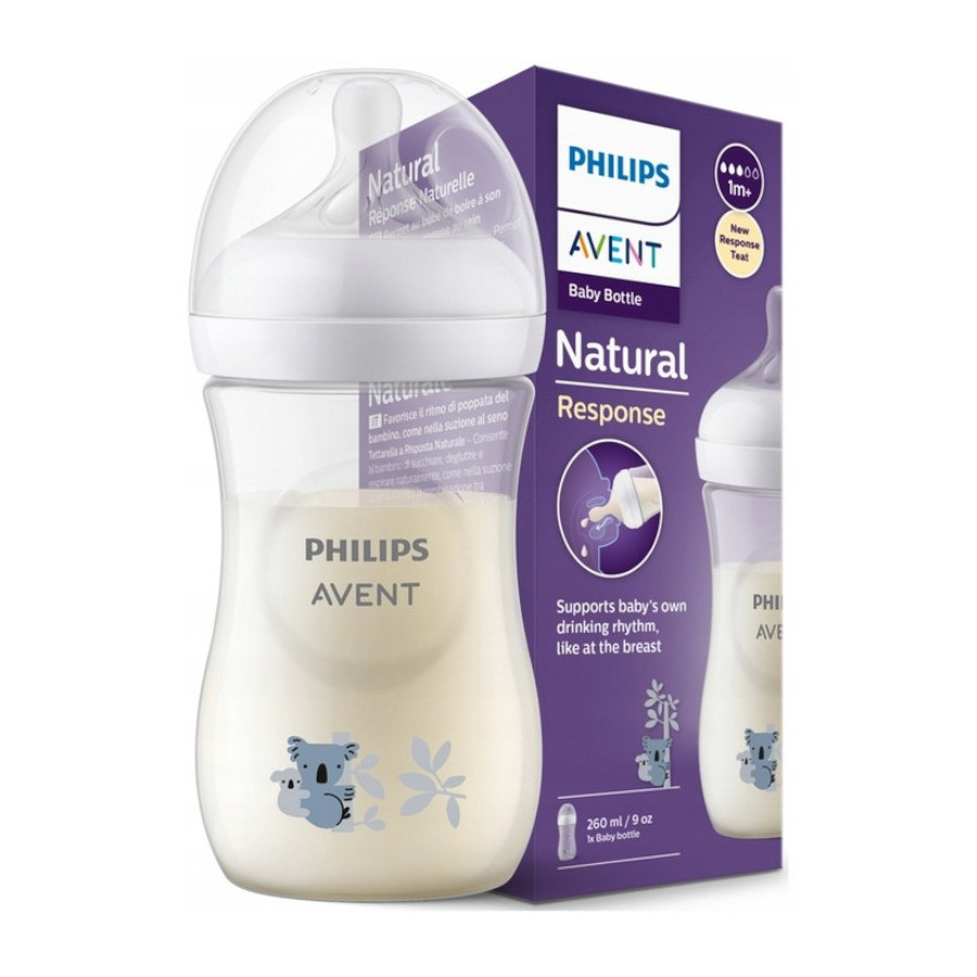 Butelka dla niemowląt responsywna Natural koala 260 ml / Philips Avent