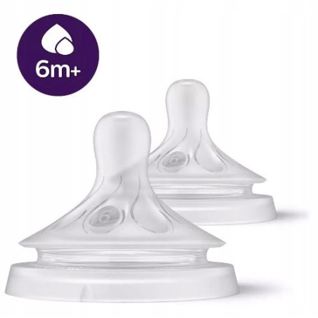 Smoczek do butelki responsywny 6m+ do kaszki / Philips Avent