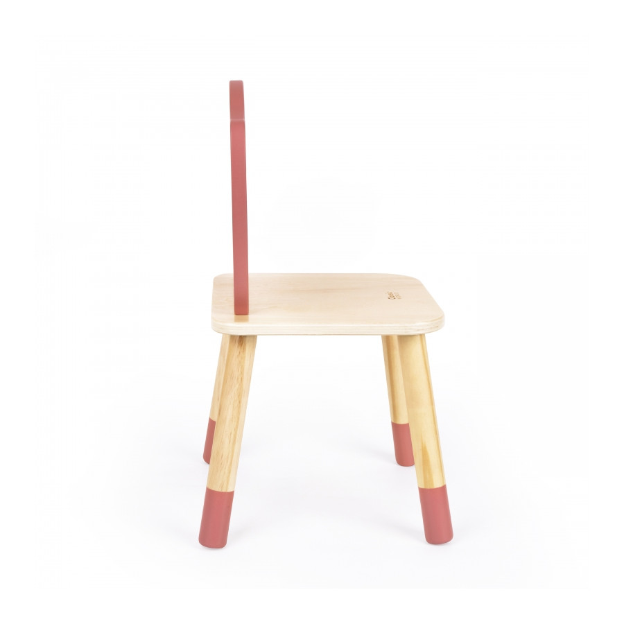 Pastelowe krzesełko Grace czerwone / Classic world