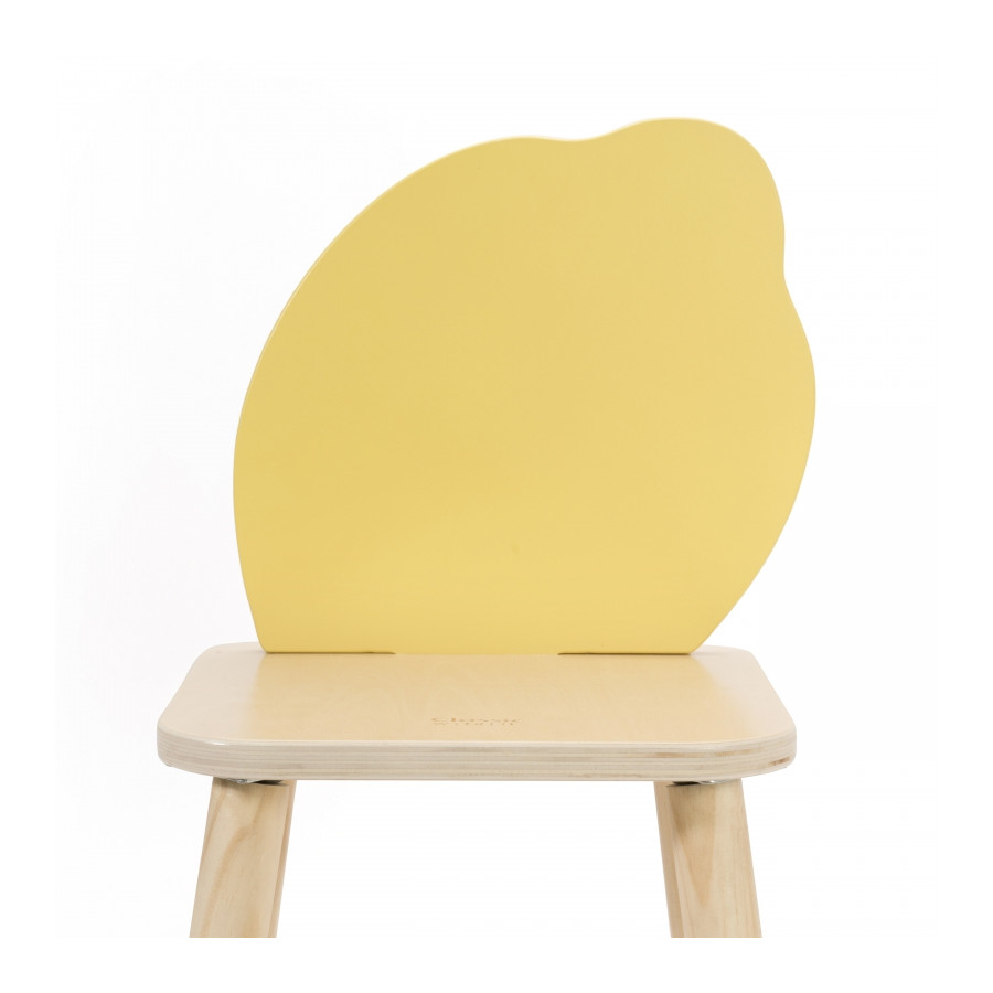 Pastelowe krzesełko Grace żółte / Classic world