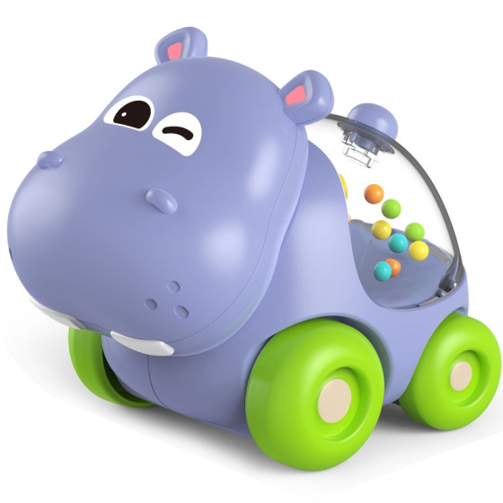 Samochodzik grzechotka Hipopotam / Woopie