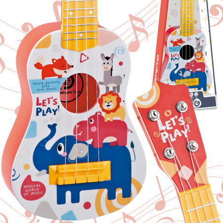 Gitara klasyczna dla dzieci Czerwona 57 cm / Woopie