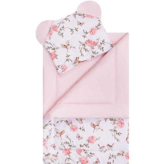 Komplet do łóżeczka bawełniany 100x75 Króliczki różowe / Bocioland