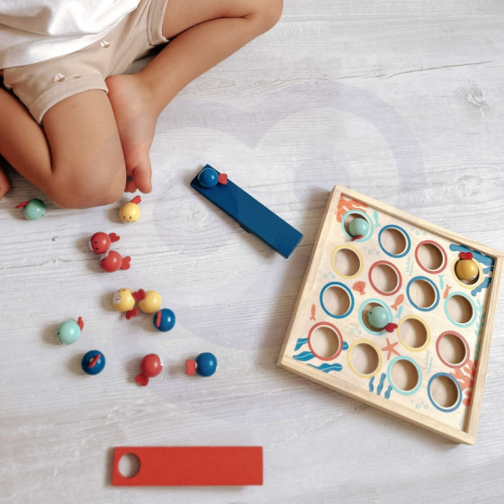 Gra zręcznościowa latające rybki 19 el. / Tooky toy