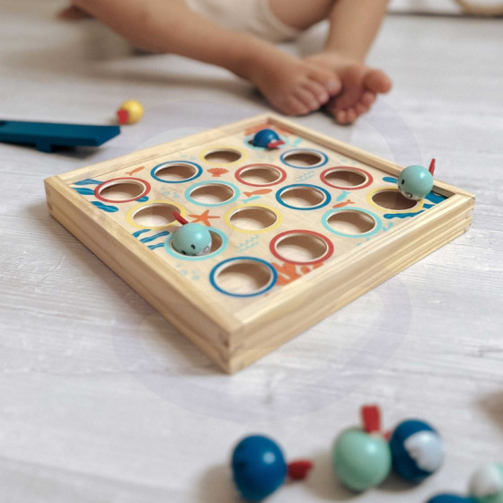 Gra zręcznościowa latające rybki 19 el. / Tooky toy