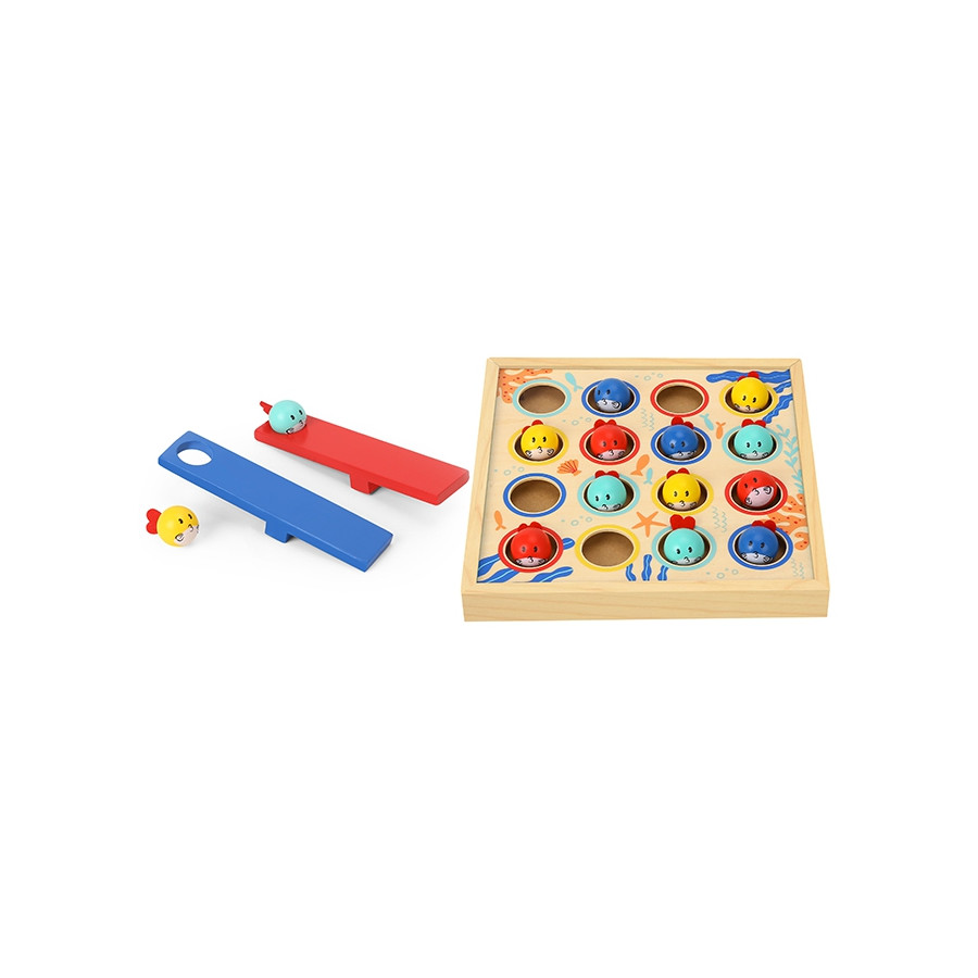Gra zręcznościowa latające rybki 19 el. / Tooky toy