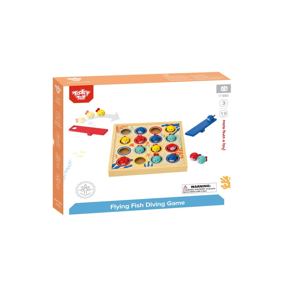 Gra zręcznościowa latające rybki 19 el. / Tooky toy